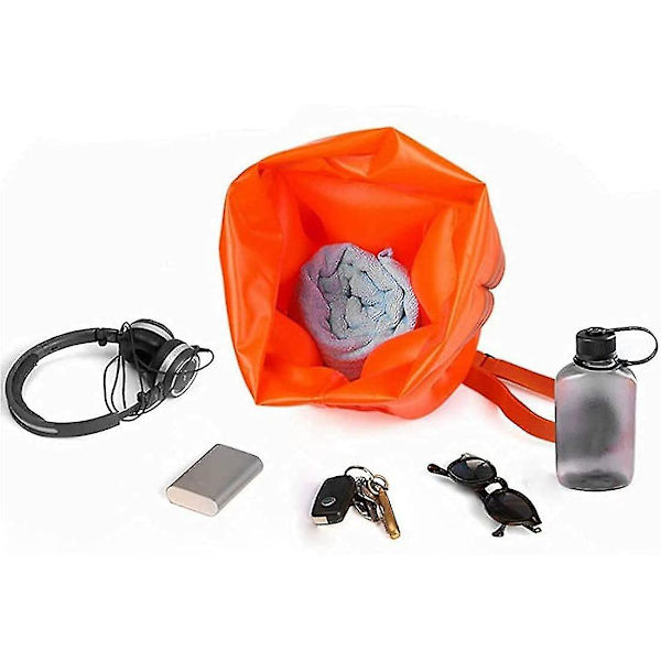 High Visibility Adult Swimming Buoy For Open Water, Inflatable Safety Lifebuoy For Swimming, Triathlon, Snorkelers