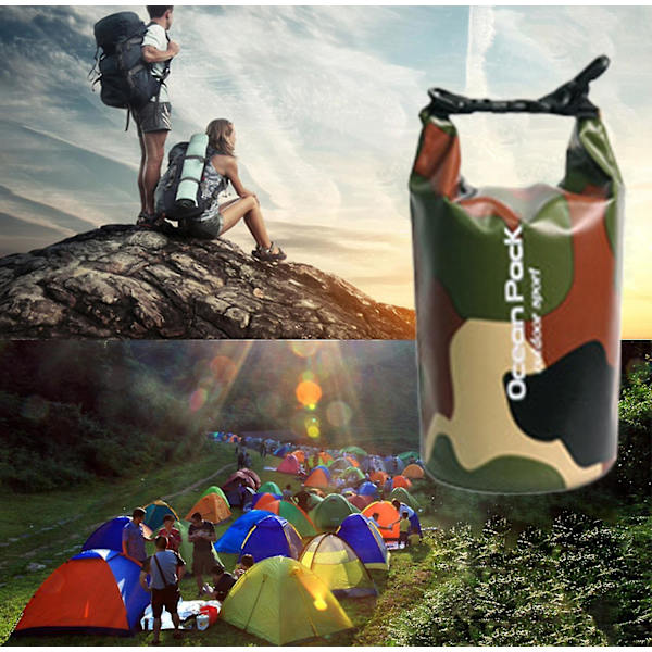 Kamouflageväska Pvc Vattentät Bucket Bag Waterproof Bag Beach