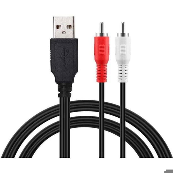 USB til RCA-adapter - USB 2.0 han - 2 RCA han - 1,5 m - AV-video - Lydoptagelse - TV/Mac/PC-kompatibilitet