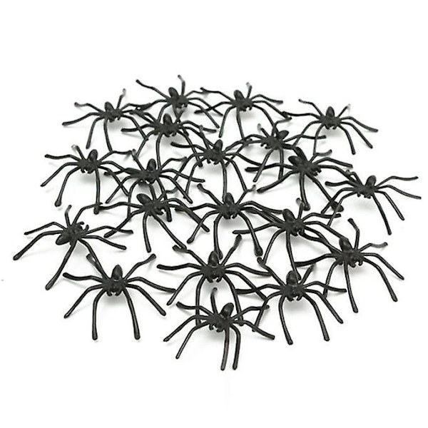 20 stk Halloween Fake Spider Joking Toy Party Prop Insekter