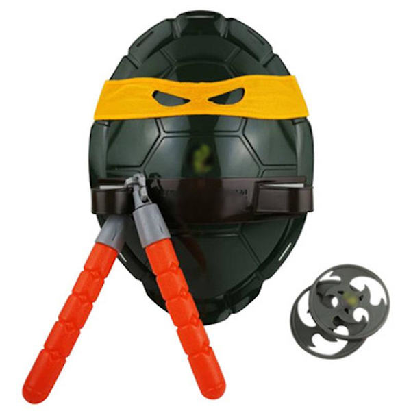 Anime Film Tecknad Ninja Leksaker Action Figur Sköldpaddor Pansar Vapen Leo Raph Mikey Donfigure Cosplay Shell Rekvisita För Barn Present YELLOW 1
