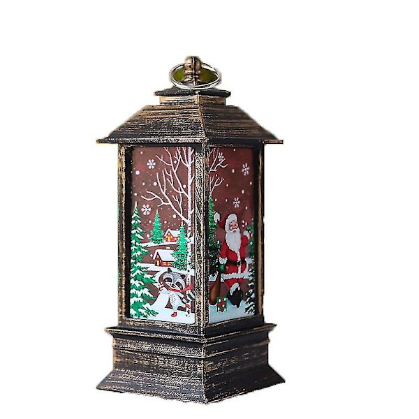 Jullykta Santa Claus Lykta Xmas Dekoration Heminredning Holiday Party RETRO