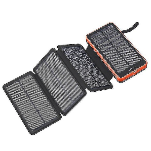 Trådløs Power Bank Solar Power Bank 10000mah Power Bank Power Bank med stor kapasitet black