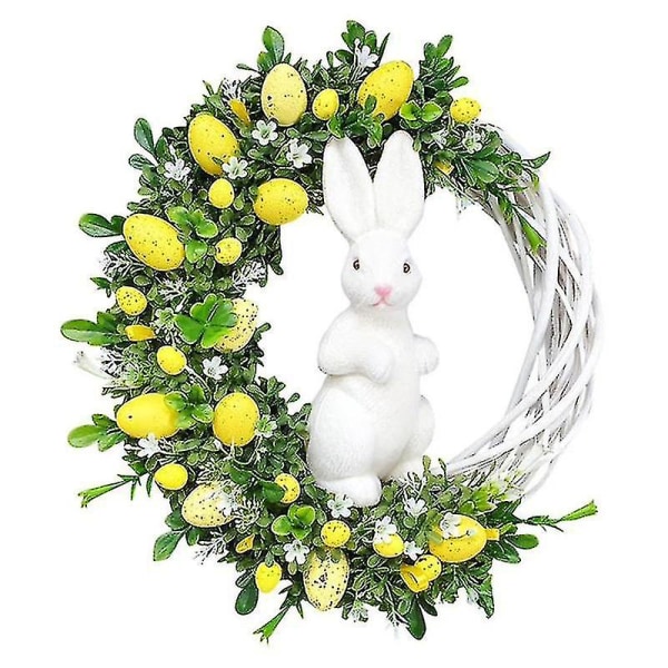 Acrylic Easter Bunny Garland Hanging Sign Decoration Home Door Wall Easter Rabbit Wreath