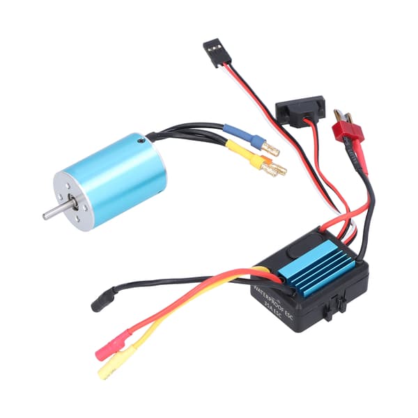 RC Bil 2838 3600KV 4P Sensorløs Børsteløs Motor med 35A ESC og Programmeringskort