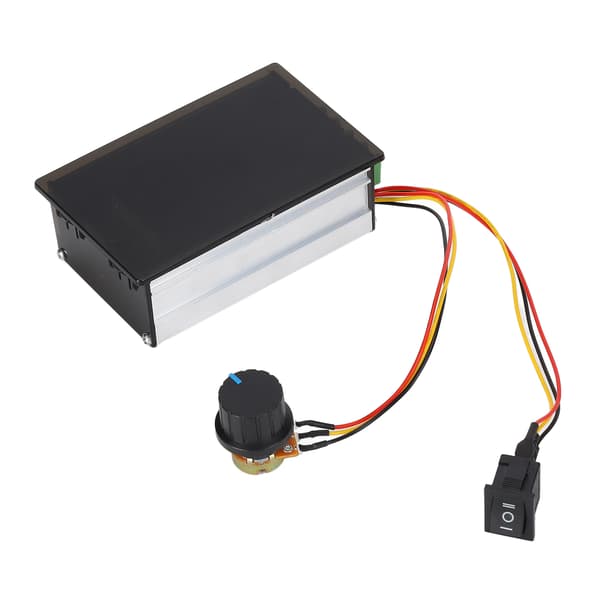 PWM Motorvarvtalsregulator Steglös Regulator Variabel CW CCW Knappbrytare DC6‑60V 20A ES3