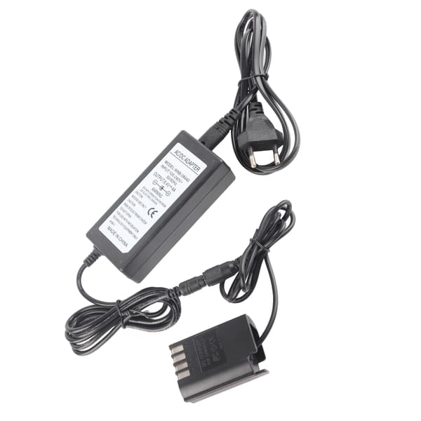 BLK22 DC-koppling Dummy Batteri Strömförsörjningskit för DCS5 S5K Fullformat DSLR 100240V (EU-kontakt)