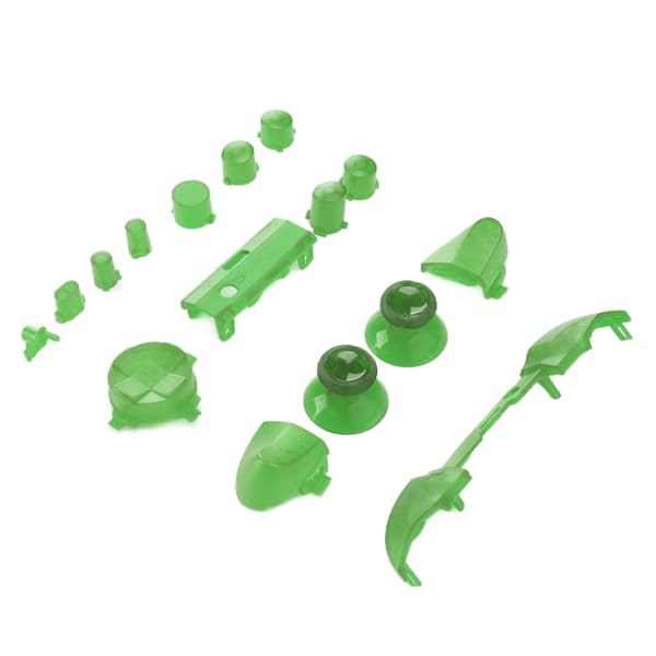 Transparent Green Full Buttons Mod Kit för Xbox Series X/S Controller