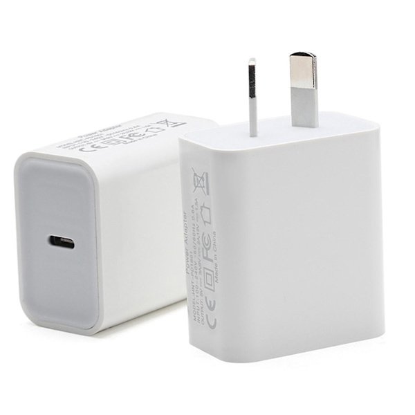 Usb-c strømadapter Ladestik 18w hurtig opladning Indbygget multibeskyttelsesoplader 1
