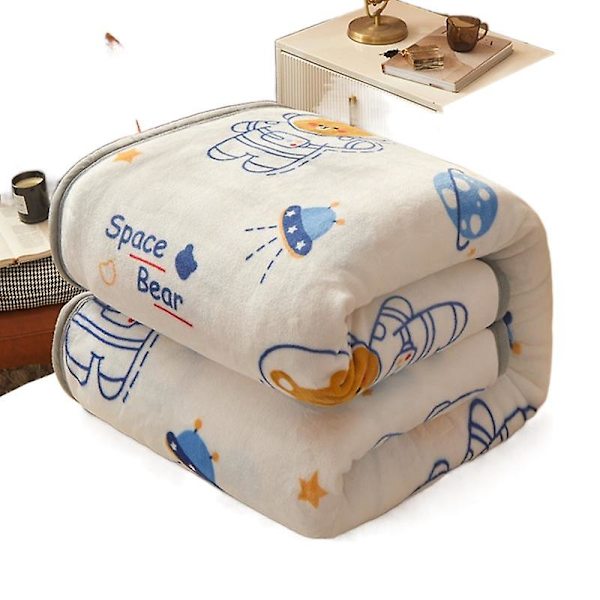 Nytt kontor Förtjockade filtar Lakan Korall Flanell Tupplur Filt Cover Ben Luftkonditionering Filt Partihandel astronaut 200*230cm