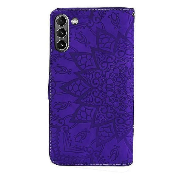 Plånboksfodral för S21 Fe 5g PU-flipfodral Mandala Purple