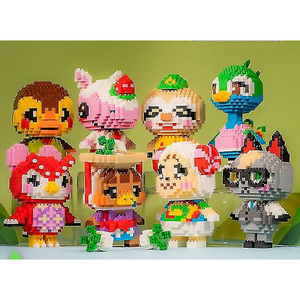 Animal Crossing Doll Collection Animal Crossing Friends Association Mini Diamond Building Block Assembly Legetøj (uggla)
