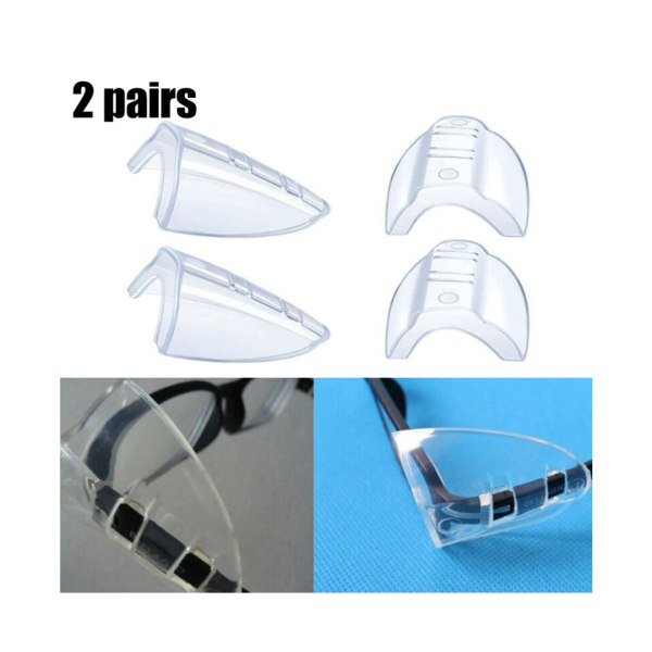 Universal, holdbart, gennemsigtigt sideskjold, der beskytter brillernes sikkerhed