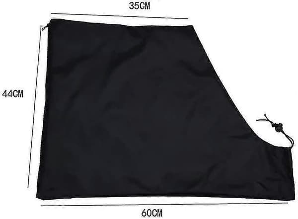 【BQ】Elektrisk Løvblæser Støvsuger Makulatorpose med Lynlås - 44x35x60cm Sort Erstatningspose