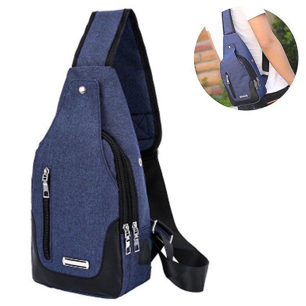 1 Stk Kompakt Crossbody Rygsæk Og Dagstaske Multifunktionel