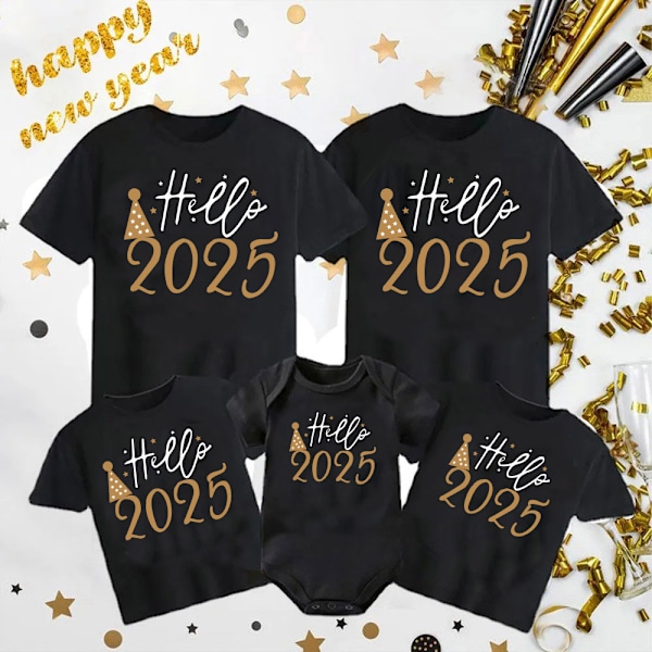 Nye 2025 stilfulde toppe - forældre-barn sommer T-shirts 130cm T-shirt