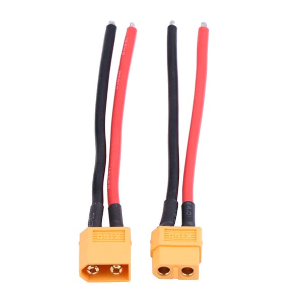 2kpl XT60 -liitinadapteri 14AWG silikonikaapeli RC-lisävaruste