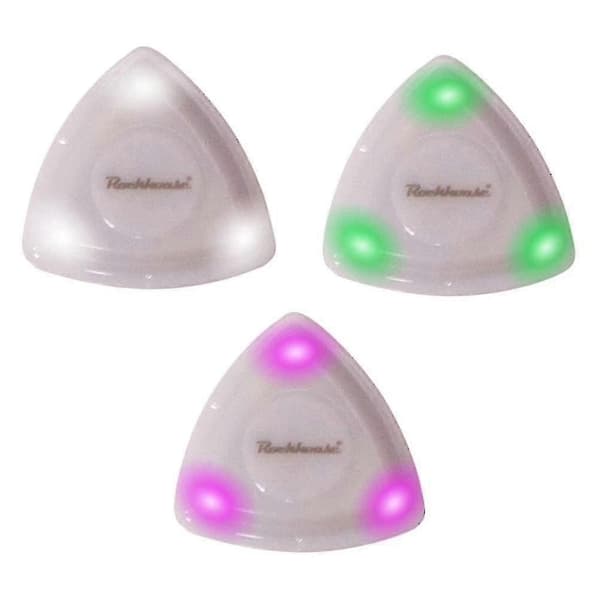 3 st gitarrplektrum elgitarr LED-gitarrplektrum jazzgitarrplektrum akustisk folkgitarrplektrum anpassade gitarrplektrum