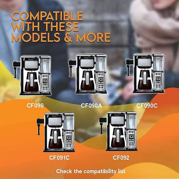 Kaffeudskiftningsfilter til Ninja kaffebar glas termisk system Cf09x serie model