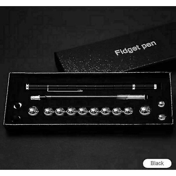 Modular Magnetic Magic Fidget Penna Diy Design Neutral Fun Polar W/ask för presenter Black