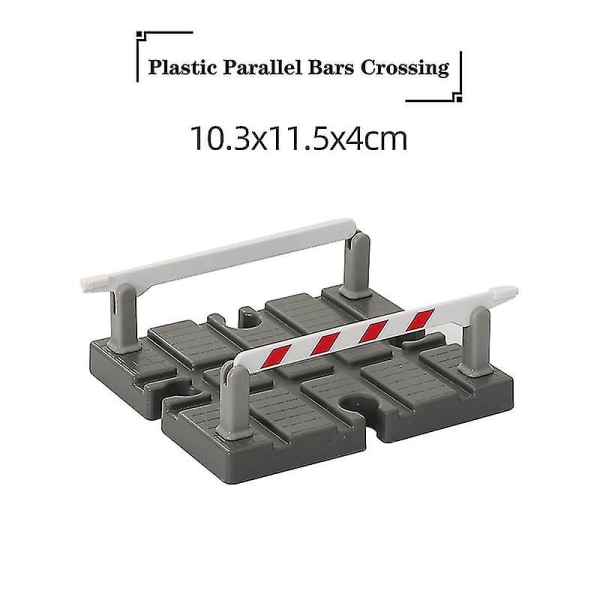 Hhcx-beech Wooden Train Track Parts Roadblock Gas Station Wood Tracks Accessories Fit For Wooden Railway Tracks Rode Toys For Kid New Plastic Road