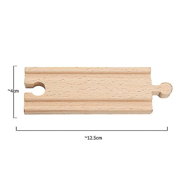 Hhcx-tbkjoys Wooden Train Track Railway Accessories All Kinds Of Wood Track Variety Component Educational Toys 10cm Straight track