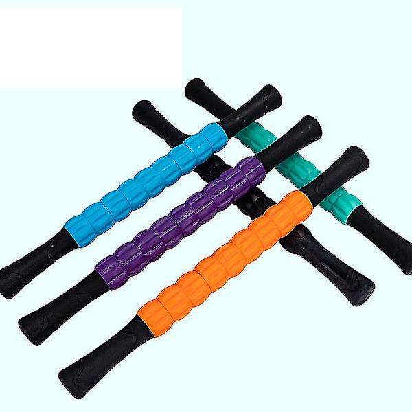 Massage Stick Roller för djup vävnad med 360-gears muskel roller Stick för lindring Smärta Massage Sår kramper Green