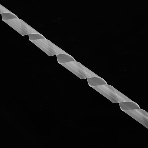 2-pakning Wire Protector Spiral PP Wire Kabelbeskyttelse Tilbehør Wire Sleeve Hvit 14mm