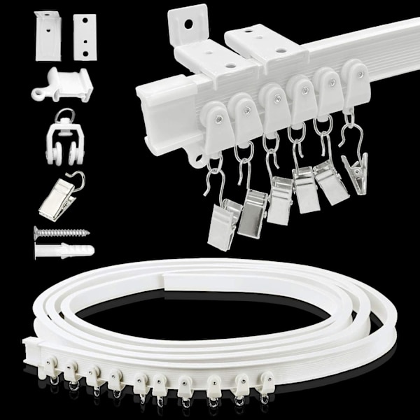 【BQ】Ceiling Curtain Track 4 Meter Ceiling Wall Mount Room Divider