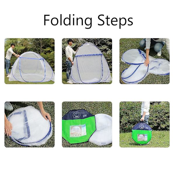 Hopfällbara myggnät, pop-up jurta myggnät 180*200cm