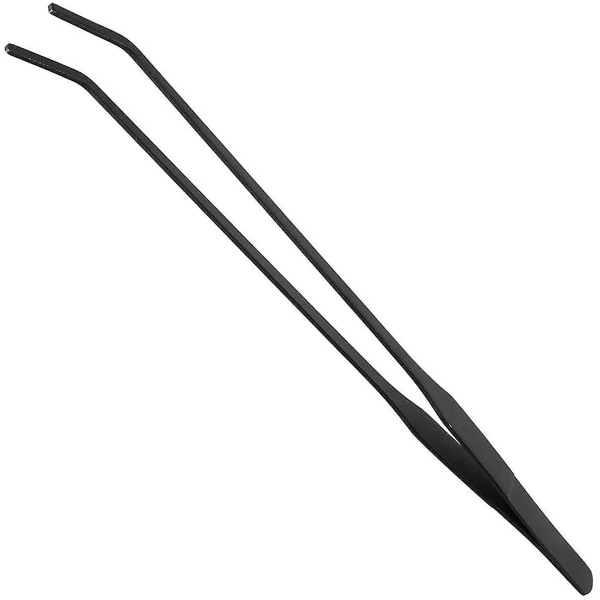 15" Musta Kaareva Aqua Pinsetit Ruostumattomasta teräksestä Kaarevat pinsetit