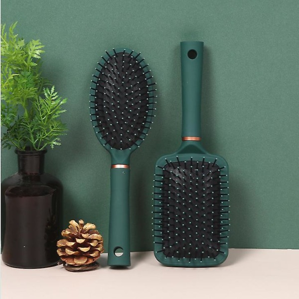 Air Cushion Kam Air Bag Kam Antistatisk hårmassagehuvud hårbotten kam Green Bullet Curling Comb