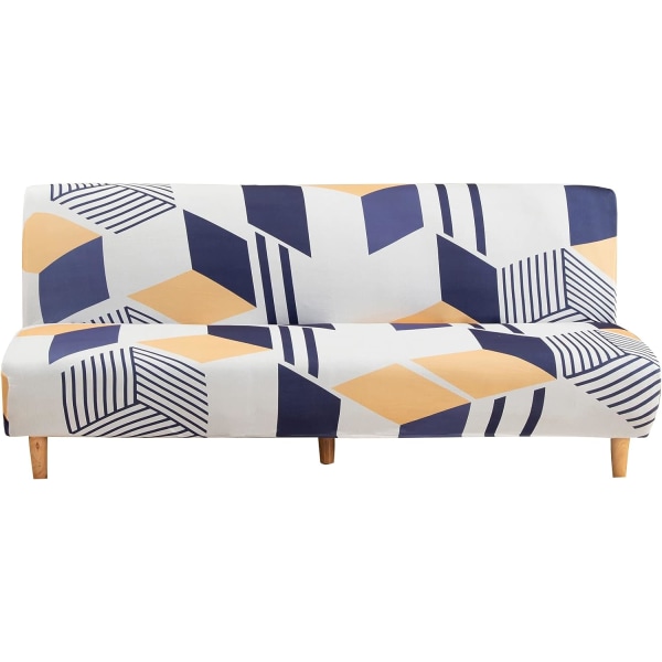 Kädettömän sohvan cover Modern Print 3 istuttava käsivarreton sohvan päällinen 180-210cm