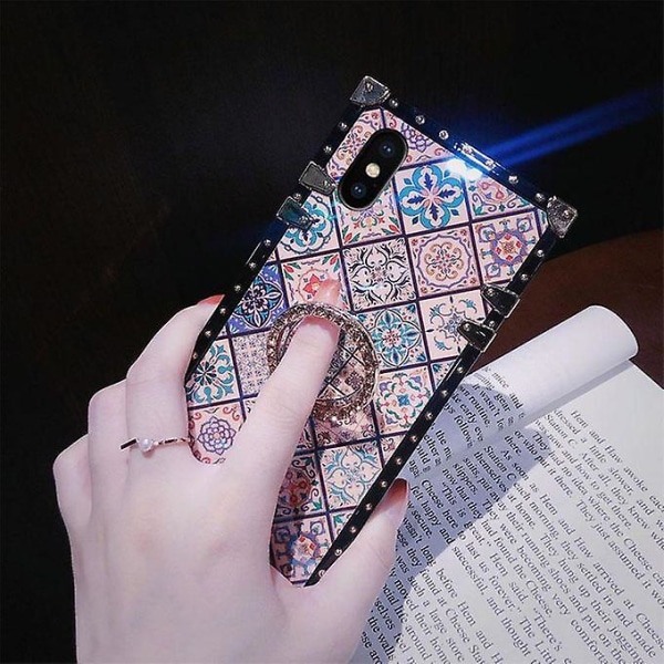 National Style Square Case För Apple Iphone X/xs