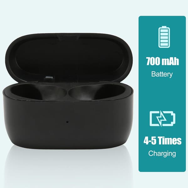 [BQ]Opladningsetui til Elite 75t/Active 75t, 700mAh trådløst erstatningsetui, sort