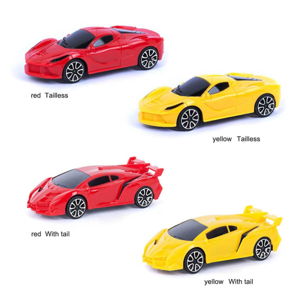 Stem Building Toy Rc Car, röda racerbilar Bygg din egen fjärrstyrda bilbyggsats red With tail