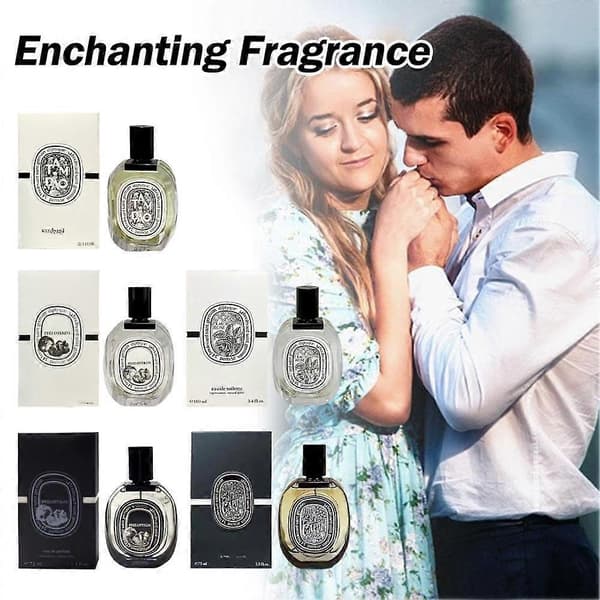 【BQ】Sort og hvid sandeltræsparfume 75ml 100ml Langvarig duft til kvinder Indhold: 75ml, 100ml A