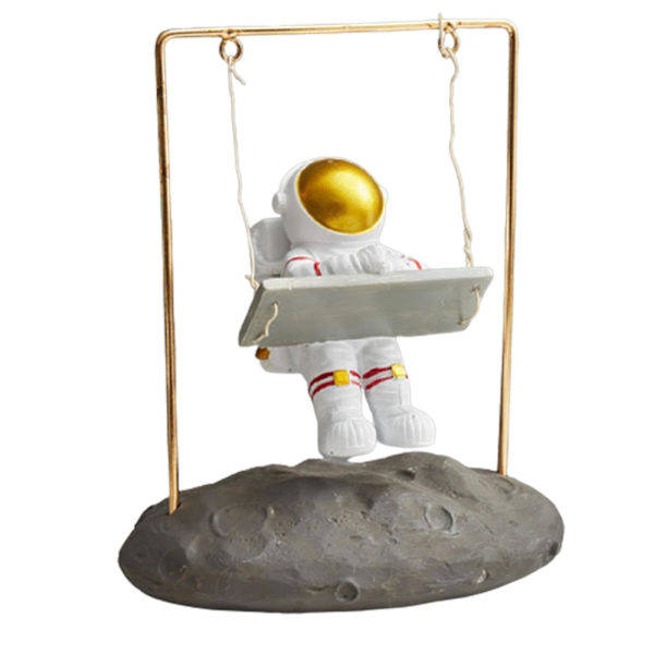 Stimulation Astronaut Ormament with Swing Kestävä pitkäkestoinen irrotettava ainutlaatuinen muotipuku Lie Down