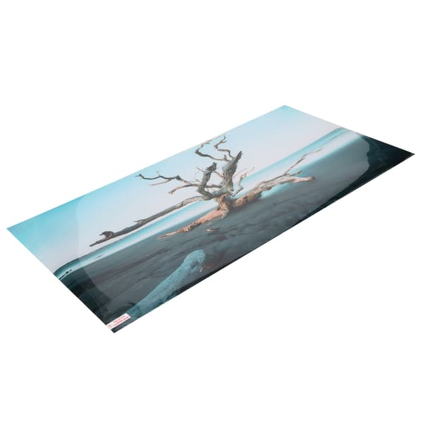 3D PVC Selvklæbende Akvarel Tapet - Sky Withered Tree Design - 91x50cm