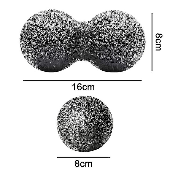 Sports Peanut Massage Ball And Round Massage Ball Set-very Suitable For Deep Muscle Tissue, Trigger Points And Myofascial Release, Plantar Fasciitis