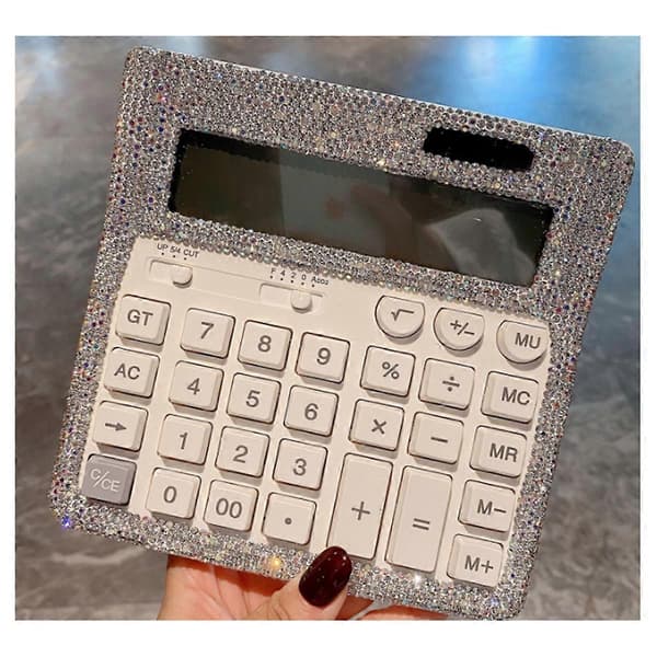 Rhinestone Krystalkalkulator, Standard Skrivebordskalkulator LCD-Display