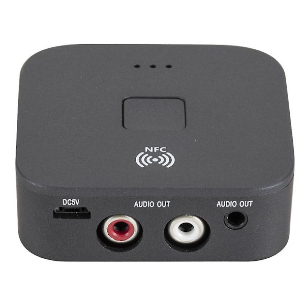 Usb5.0 Bluetooth Audio Receiver Aux+2rca Audio Interface Mobil Nfc Trådlös Bluetooth Adapter 4K30HZ vit 4K30HZ white