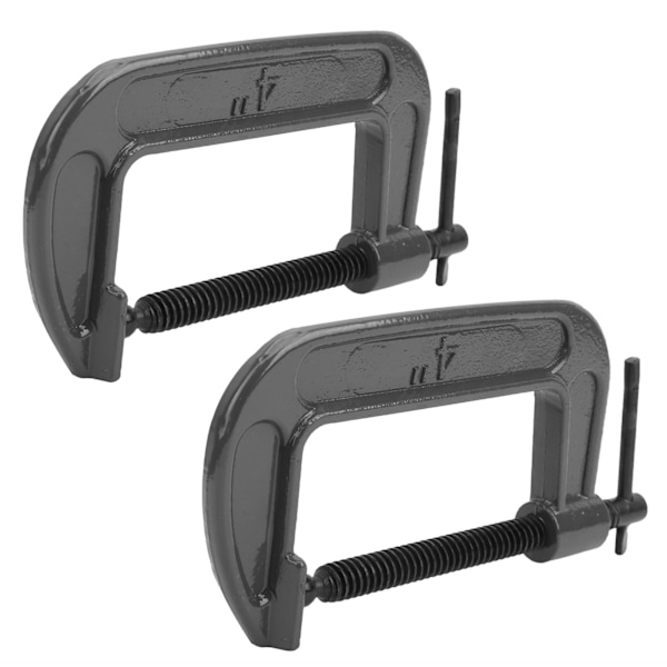2 st G-Klämmor Set - G-Typ & C-Typ Träbearbetningsverktyg, Hållbar Formbart Stål Hardware