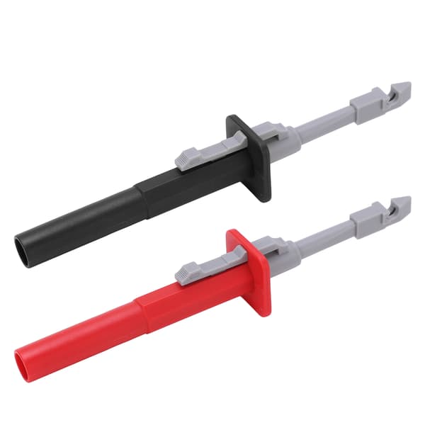 1 sæt trådpiercing sonde klip punktering testkrog blystifter med 4 mm jack J.30020 rød sort