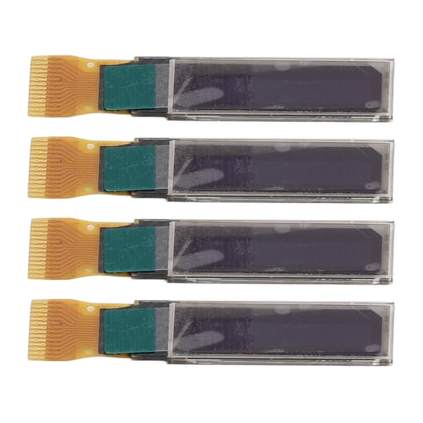 4 stk. 0,69in LCD-displaymodul Digitalt kort 96x16 SPI IIC-interface 14-benet tilbehørssæt