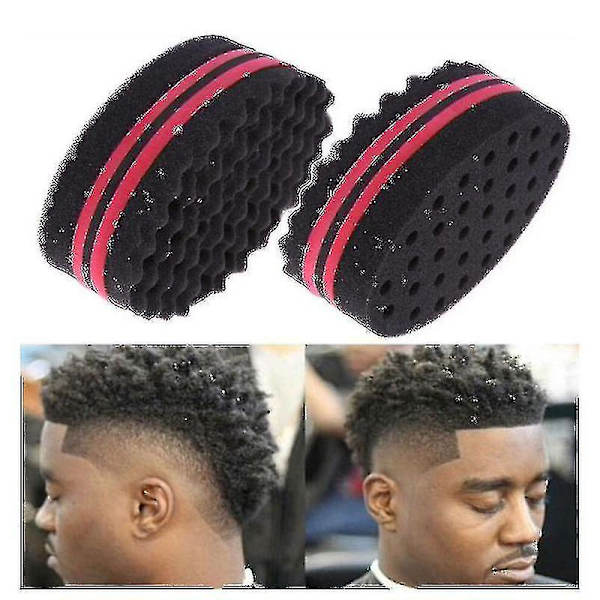 Hårsvampborste kam, Twist Sponge Brush Twist Wave Barber Tool Lätt att använda