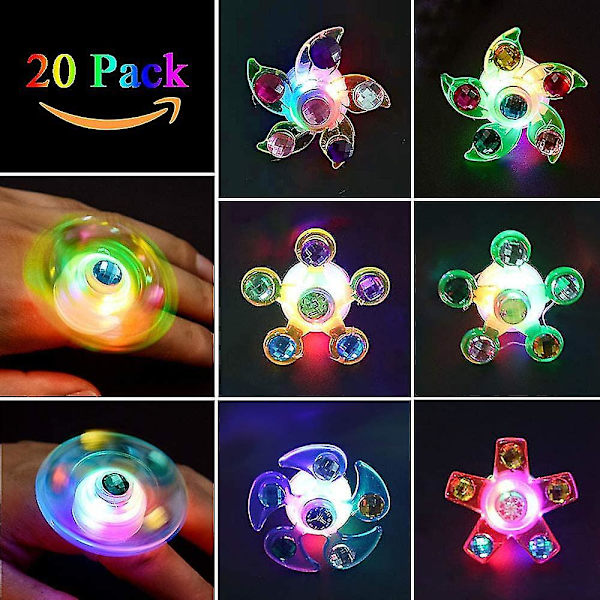 Lasten syntymäpäivälahjat 20 led-sormilamppua matkamuistoa sormi