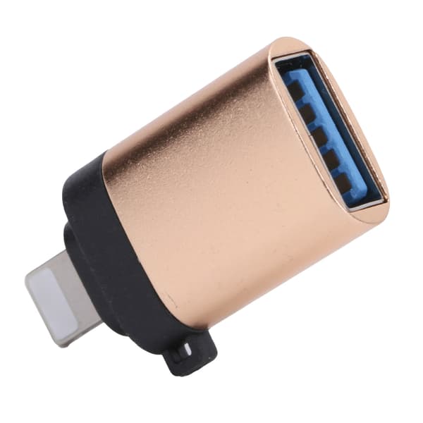USB3.0 OTG Adapter Converter för Snabb Laddning Dataöverföring Passar för IOS Telefon Guld