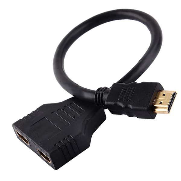 2-vejs High Definition Multimedia Interface Splitter Adapter Kabel til HD-TV