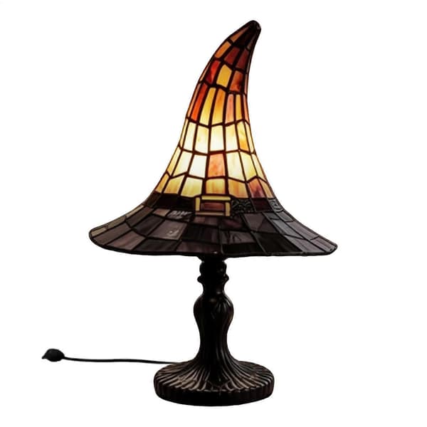 Heksehat Lampe Halloween Dekorativ Bordlampe